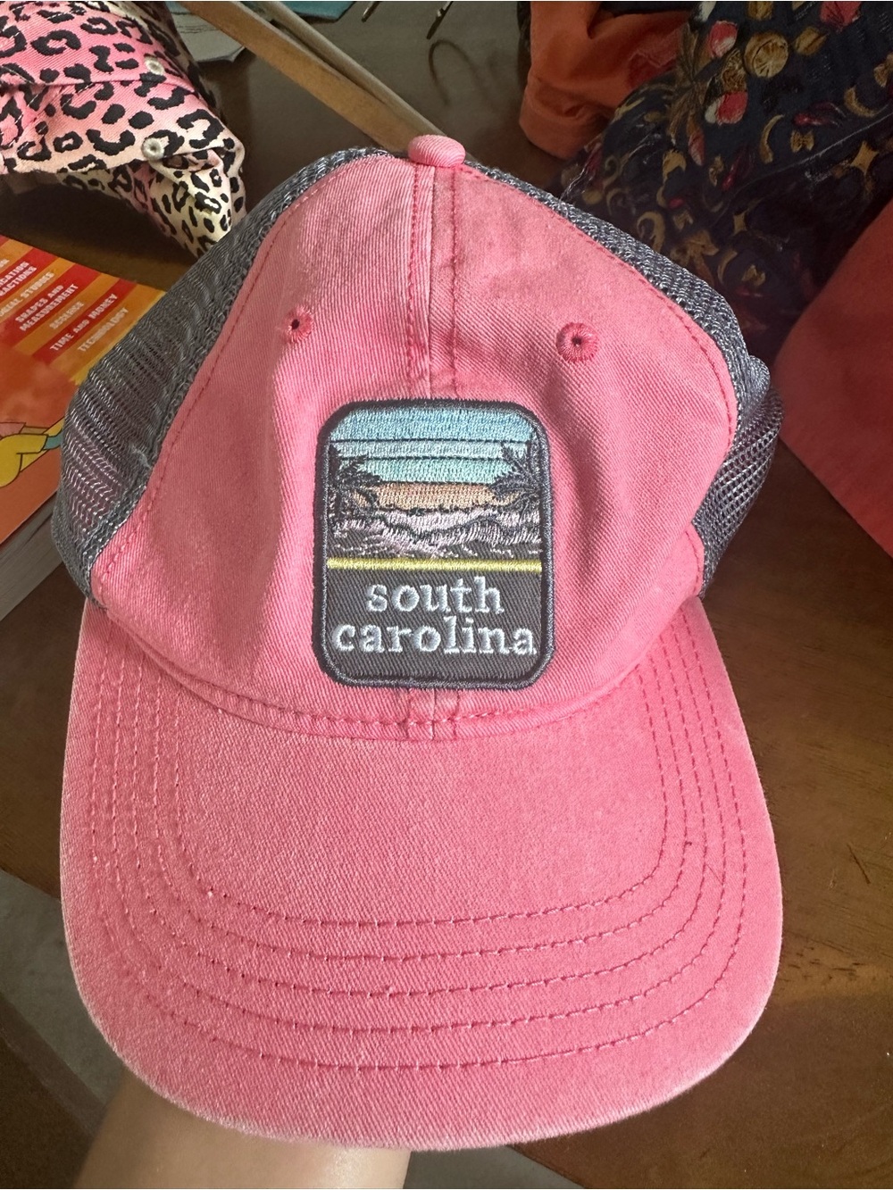 South Carolina Pink Mesh-Back Kids Cap